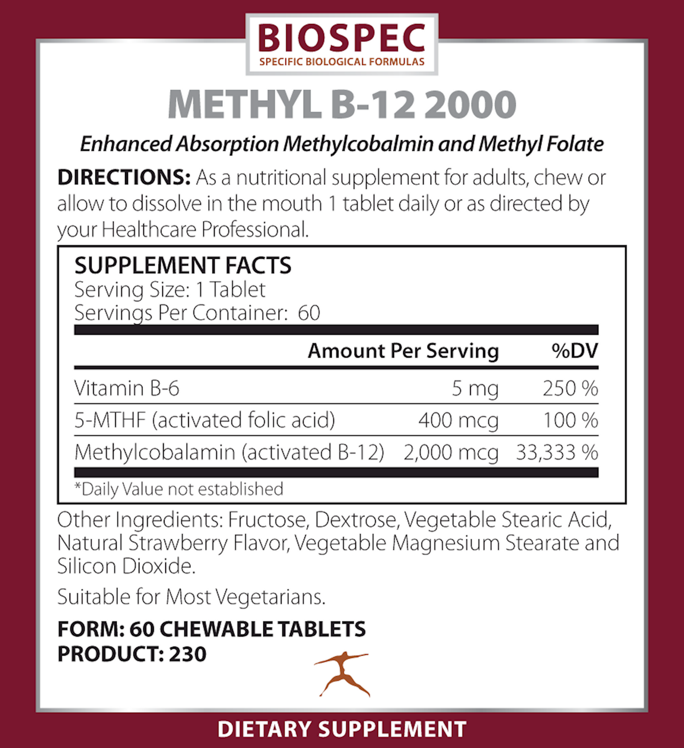 Methyl B-12 2000  Curated Wellness