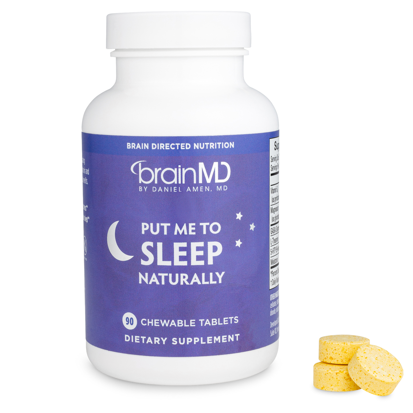 Put Me to Sleep 90 chewable tabs Curated Wellness