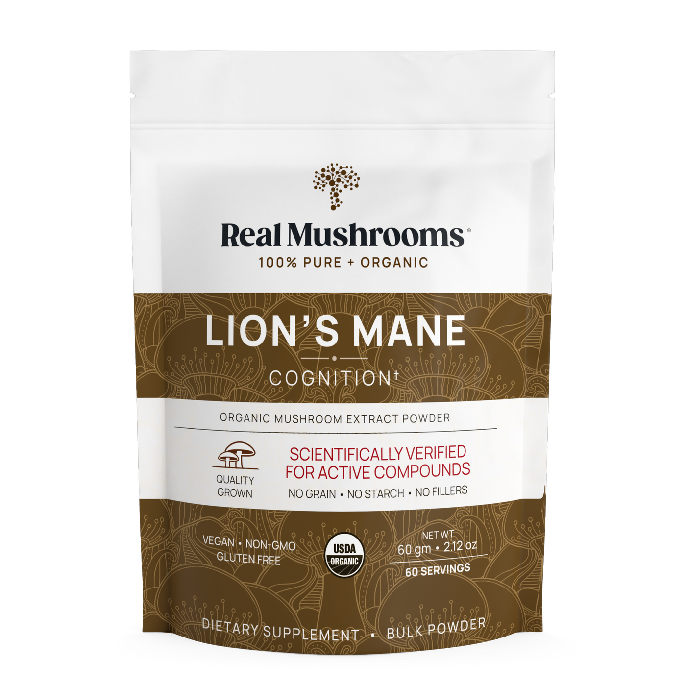 Lion's Mane Extract Powder 60g Curated Wellness