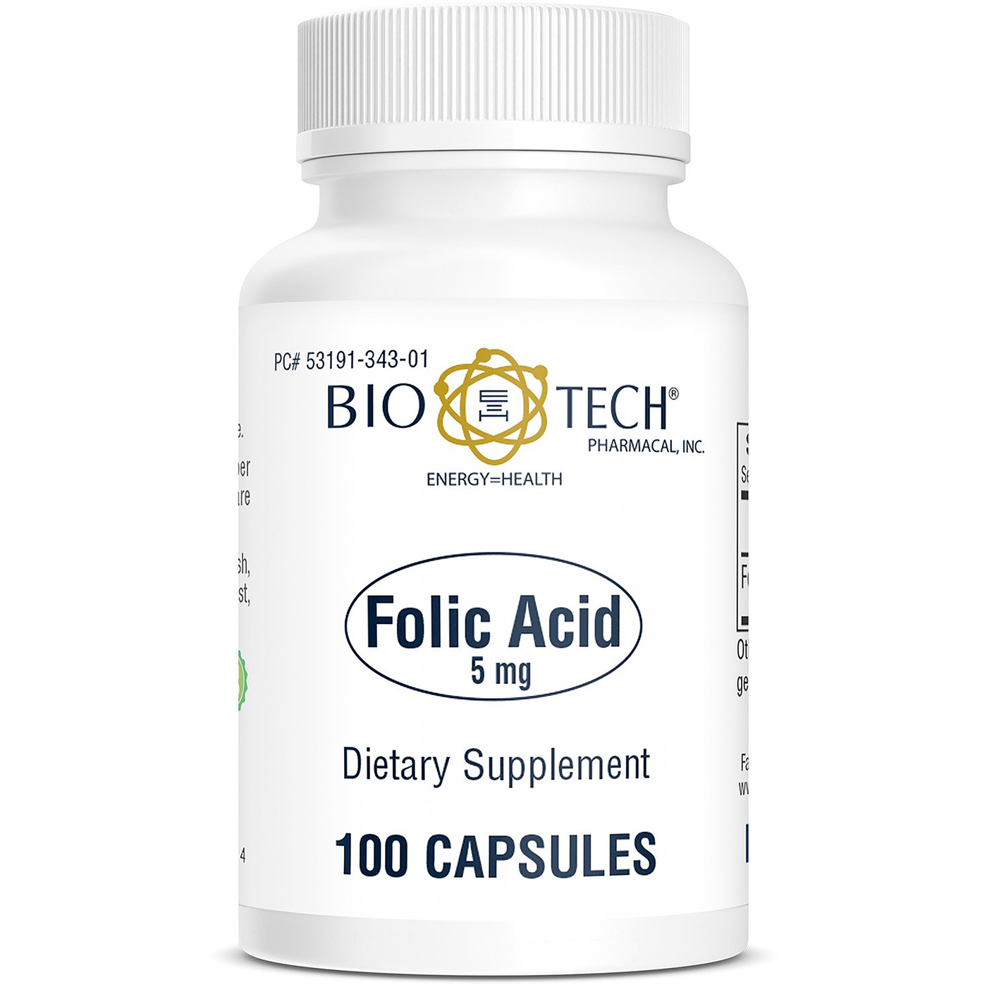 Folic Acid 5 mg  Curated Wellness